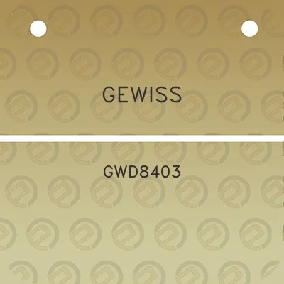 gewiss-gwd8403