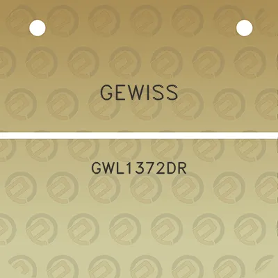 gewiss-gwl1372dr