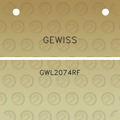 gewiss-gwl2074rf