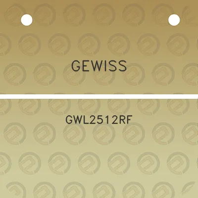 gewiss-gwl2512rf