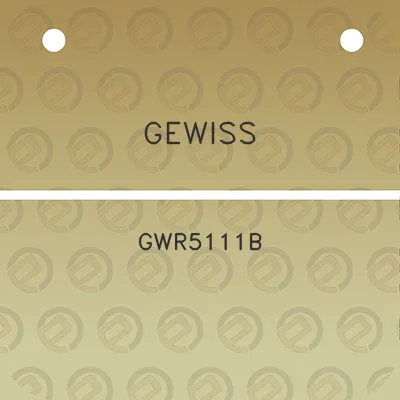 gewiss-gwr5111b