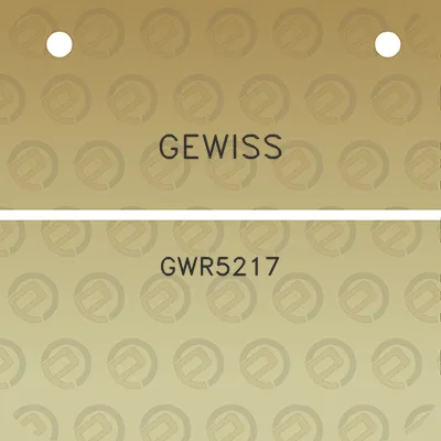 gewiss-gwr5217