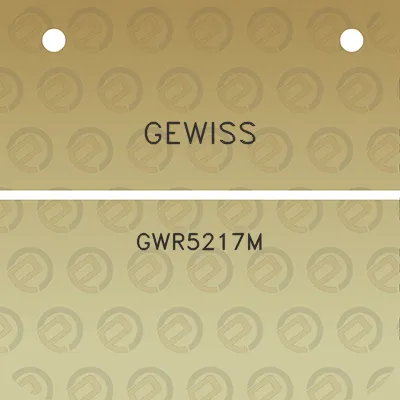 gewiss-gwr5217m