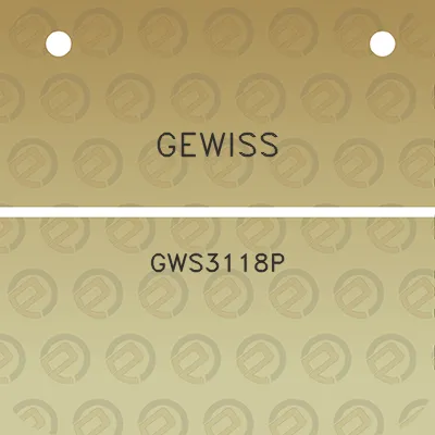 gewiss-gws3118p