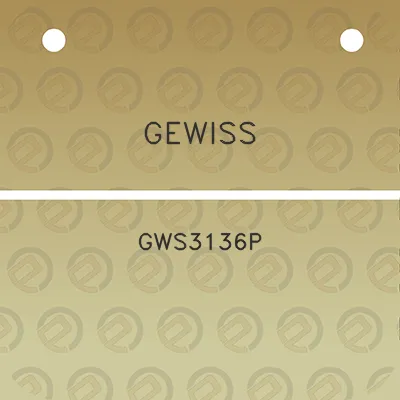 gewiss-gws3136p