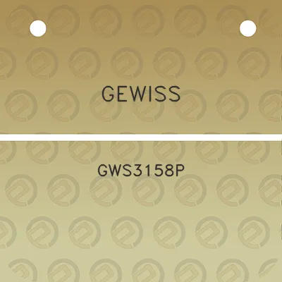gewiss-gws3158p