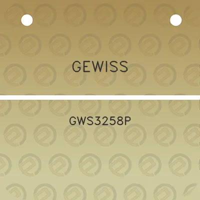 gewiss-gws3258p