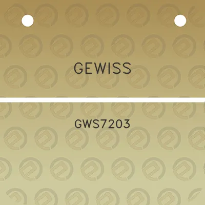 gewiss-gws7203