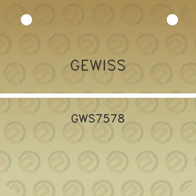 gewiss-gws7578