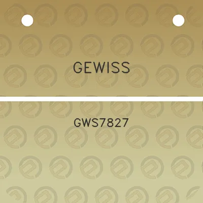 gewiss-gws7827
