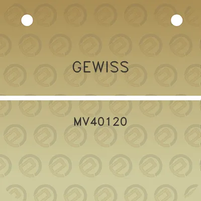 gewiss-mv40120