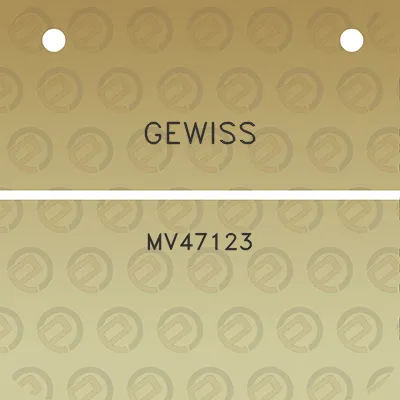gewiss-mv47123