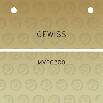 gewiss-mv60200