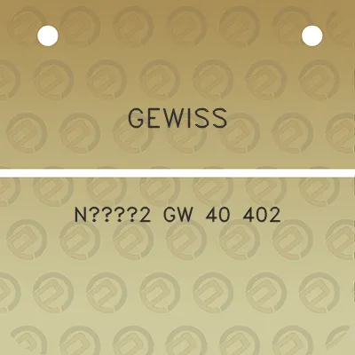 gewiss-na2-gw-40-402