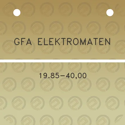 gfa-elektromaten-1985-4000