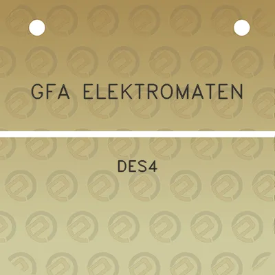 gfa-elektromaten-des4