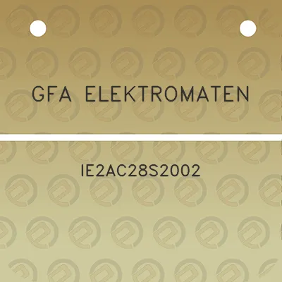 gfa-elektromaten-ie2ac28s2002