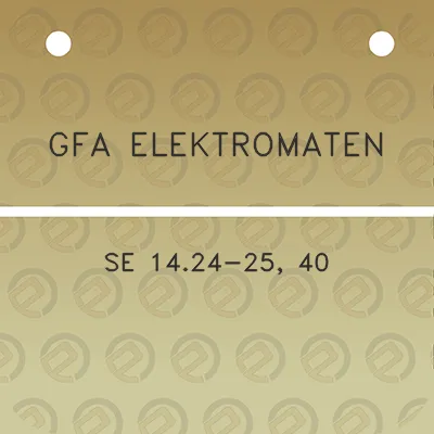 gfa-elektromaten-se-1424-25-40