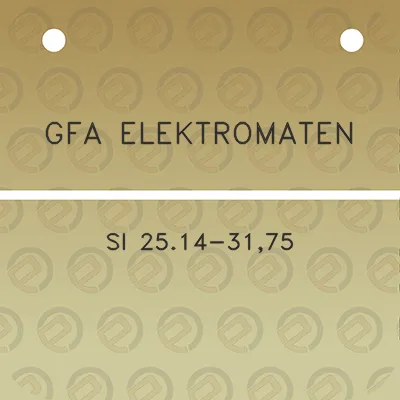 gfa-elektromaten-si-2514-3175