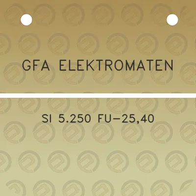 gfa-elektromaten-si-5250-fu-2540