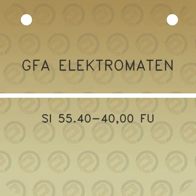 gfa-elektromaten-si-5540-4000-fu