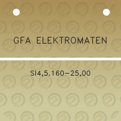 gfa-elektromaten-si45160-2500