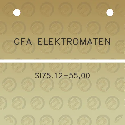 gfa-elektromaten-si7512-5500