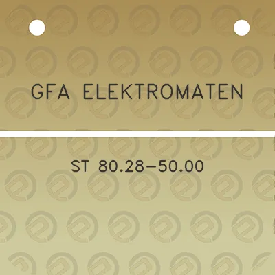 gfa-elektromaten-st-8028-5000