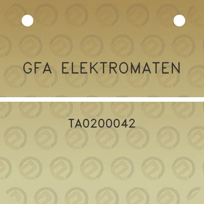 gfa-elektromaten-ta0200042