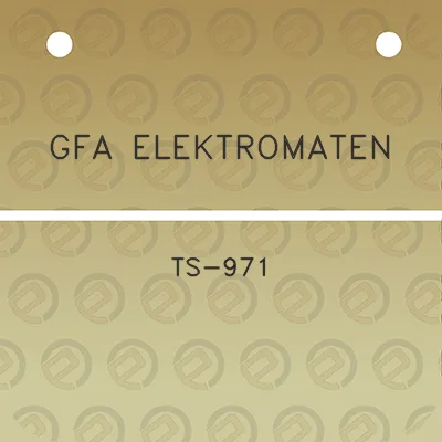 gfa-elektromaten-ts-971