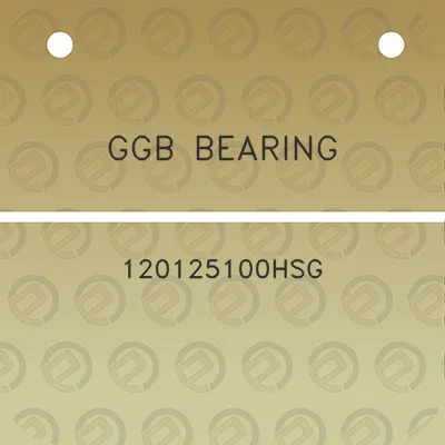 ggb-bearing-120125100hsg