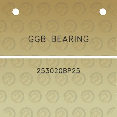 ggb-bearing-253020bp25