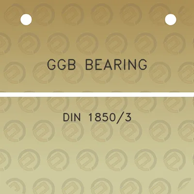 ggb-bearing-din-18503