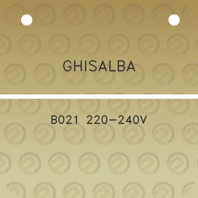 ghisalba-b021-220-240v