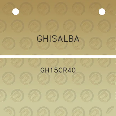 ghisalba-gh15cr40