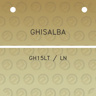 ghisalba-gh15lt-ln