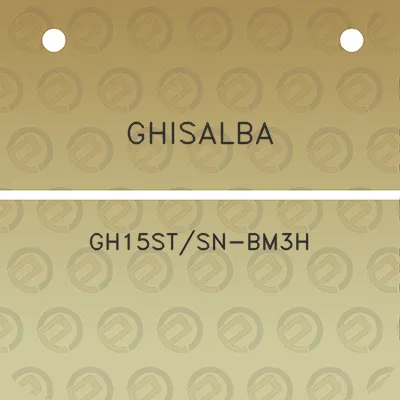 ghisalba-gh15stsn-bm3h