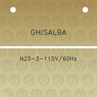 ghisalba-n25-3-115v60hz