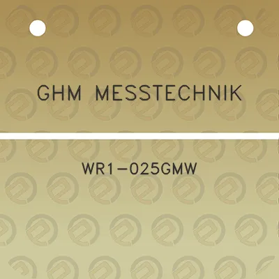 ghm-messtechnik-wr1-025gmw