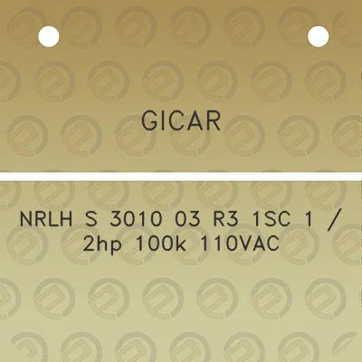 gicar-nrlh-s-3010-03-r3-1sc-1-2hp-100k-110vac