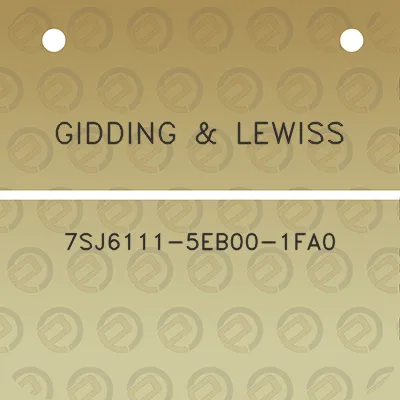 gidding-lewiss-7sj6111-5eb00-1fa0