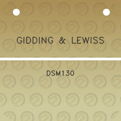 gidding-lewiss-dsm130