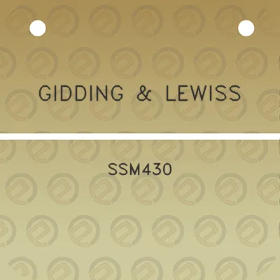 gidding-lewiss-ssm430