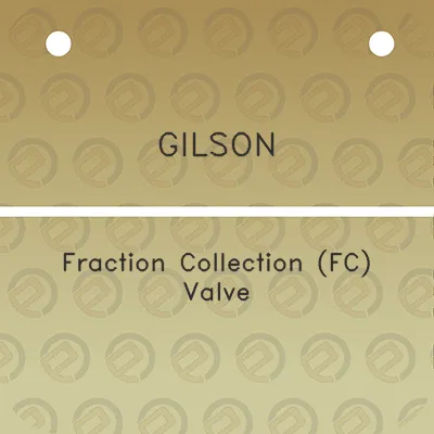 gilson-fraction-collection-fc-valve