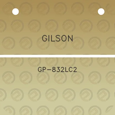 gilson-gp-832lc2