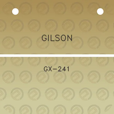 gilson-gx-241