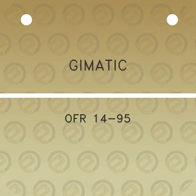 gimatic-ofr-14-95