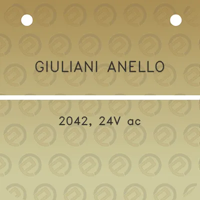 giuliani-anello-2042-24v-ac