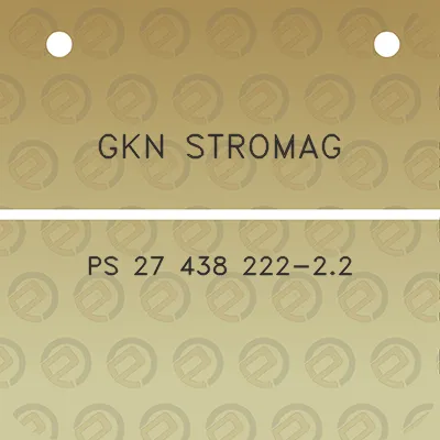 gkn-stromag-ps-27-438-222-22