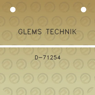 glems-technik-d-71254